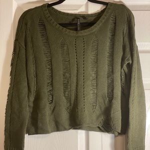 Olive green sweater